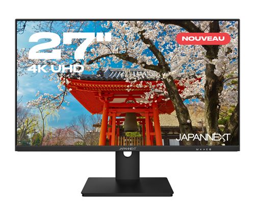 JAPANNEXT Écran PC Bureautique 27 4K UHD 60Hz IPS JN-IPS2707UHDR