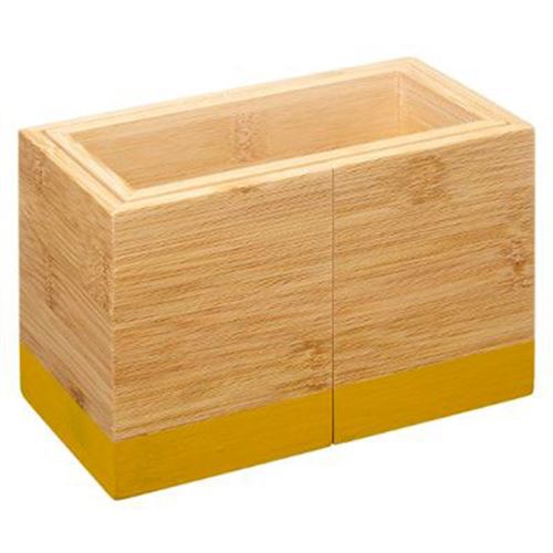 Five Simply Smart Pot Range-Couverts Bambou Modern 18Cm Moutarde - Image 2