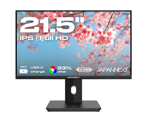 Écran PC JAPANNEXT JN-i215FLFHSP-C65W 21,5" LED IPS FullHD 75 Hz FreeSync USB-C - Image 3