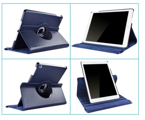 Etui rotatif iPad Pro 11 et iPad Air 2020 - 360 degrés - Bleu foncé