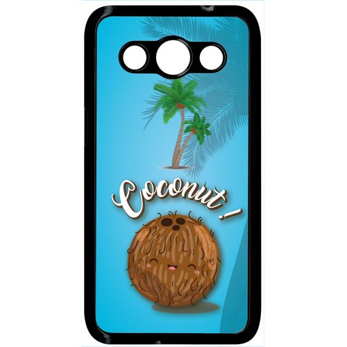 Coque samsung galaxy core max coconut fond bleu