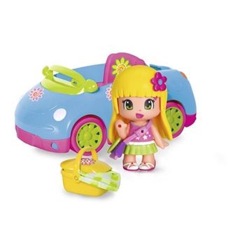 La voiture décapotable Pinypon avec figurine et accessoires