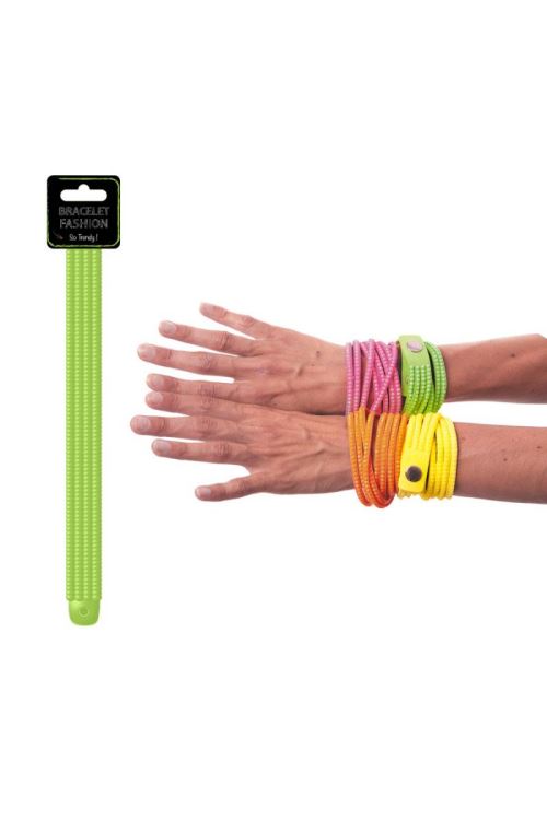 Bracelet Fashion Néon Diff. Coloris - Vert - Taille Unique
