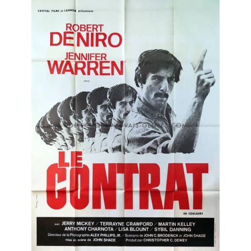 Le Contrat - 1969 - John Shade - De Niro - AFFICHE