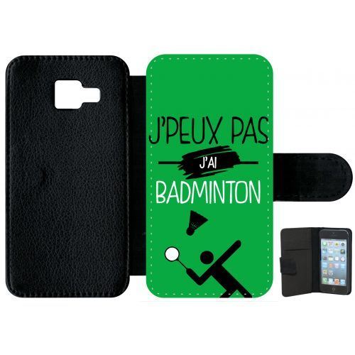 Etui à rabat samsung galaxy a3 (2016) j peux pas j ai badminton 4