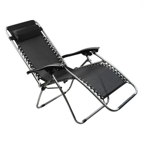Leogreen Chaise Longue Inclinable Transat En Textilene De Jardin 165 X 112 X 65 Cm Noir Textilene Avec Coussin Charge Maximale 100 Kg Mobilier De Jardin Achat Prix Fnac