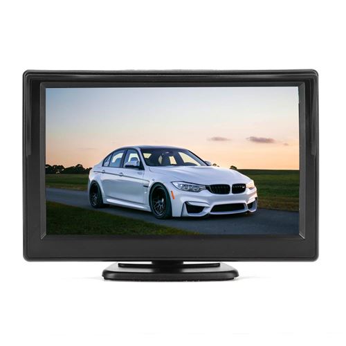 5en1 Voiture HD TFT LCD Monitor 2CH AV Entrée Vidéo Lecteur pour Reverse (4LEDs Caméra Etanche)