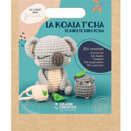 Kit Crochet Amigurumi - Renard - 13 cm - Kit crochet - Creavea