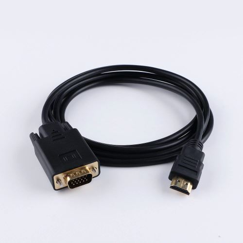 VSHOP® Full 1080p HDMI vers VGA Câble adaptateur vidéo mâle vers mâle D-SUB 15 broches M / M Full 1080P Convertisseur de signal à sens unique