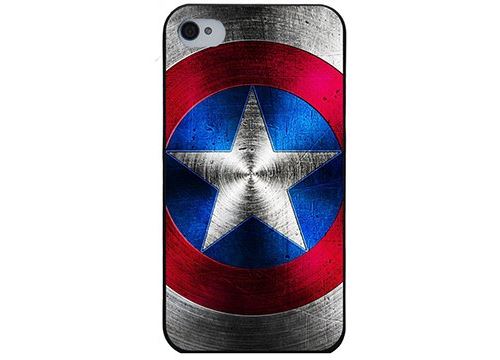 Coque rigide iPhone 4S Impression Bouclier Capitaine Americain