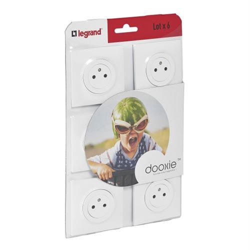 Legrand Blanc - Lot De 6 Prises 2P+T 16A - Dooxie - Image 1