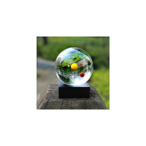 Boule de cristal système solaire clair 80mm montre toutes Boule de cristal système solaire clair 80mm montre toutes