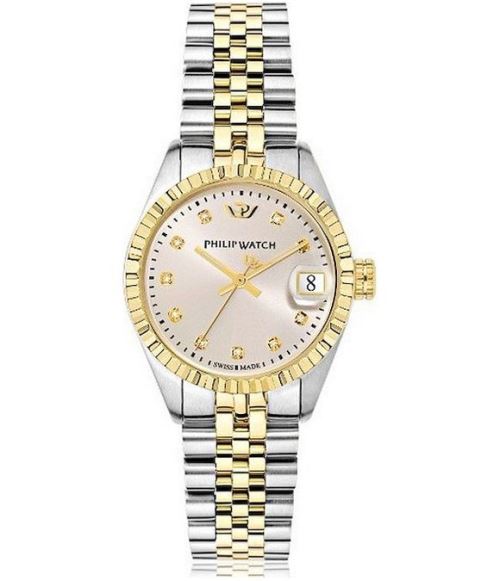 Philip Watch Montre Femme R8253597522 Or, Argent, Blanc
