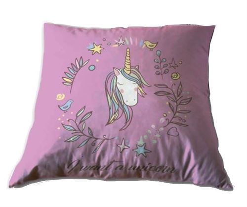 Aymax unicorn oreiller filles 34 x 34 cm rose 34 x 34 cm