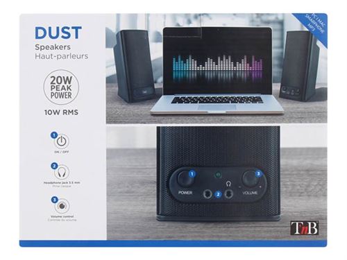 T'nB DUST series - Luidsprekers - voor PC - 5 Watt