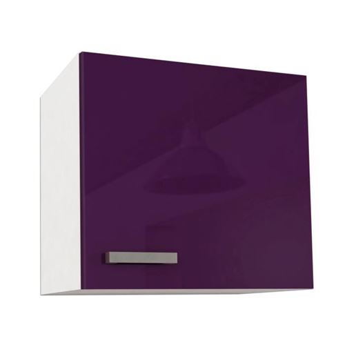 START Caisson haut de cuisine L 60 cm - Aubergine Brillant