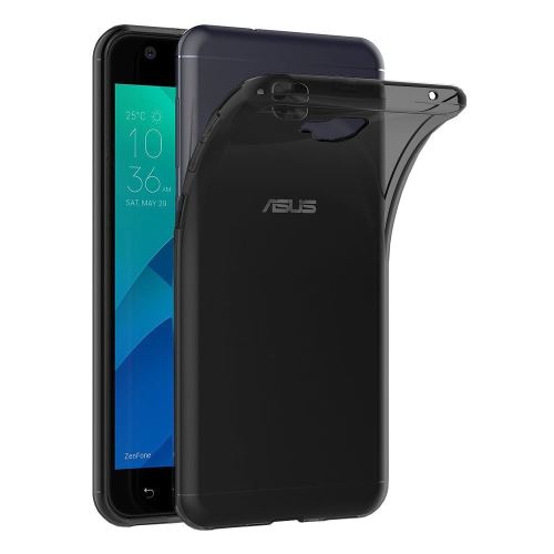 Housse pour Asus Zenfone 4 Selfie Pro ZD552KL Etui Housse pour Coque de protection Ultra Fine Silicone TPU Gel [Jelly - Noir] - ADVANSIA