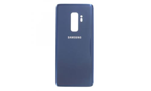 Face arrière vitre du dos Galaxy S9 Plus coloris bleu
