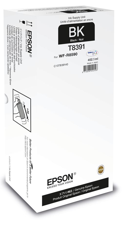 epson wf-r8590 black xl ink workforce pro - supply unit noir