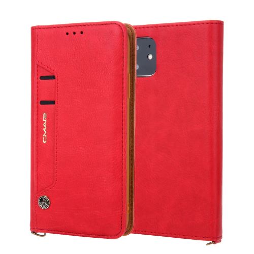 Etui en PU auto-absorbé rouge pour Apple iPhone XR (2019) 6.1 pouces