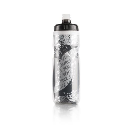 Bouteille de sport isolée extérieure sans BPA et approuvée par la FDA, 600 ml, gris