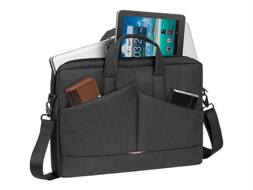 Riva Case Tivoli 8731 Diagonal plus - Sacoche pour ordinateur portable - 15.6 - gris