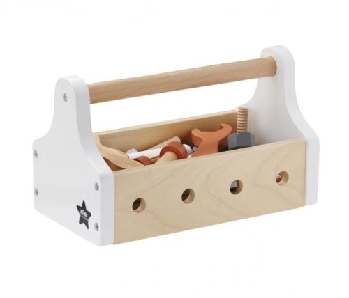 Kid's Concept coffre à outils en bois Star 21 pièces blanc