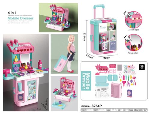 Maquillage 35 PCS Pour Les Enfants -Bagage Rose