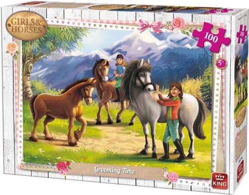 King Le temps de toilettage 100 pièces de puzzle