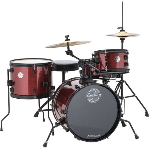 Ludwig LC178X025DIR Questlove Pocket Kit Red Wine batterie pour enfant