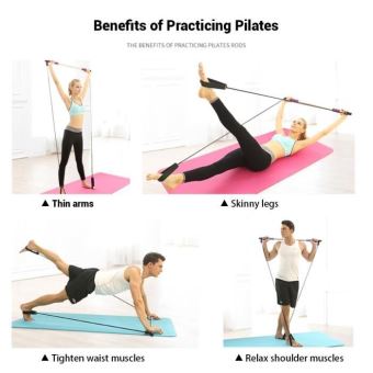 Kit Yoga 5 Pièces - Blocs, Sangle, Bande Élastique, Balle Et Bande De Résistance Pour Fitness