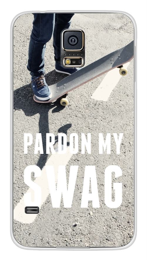 Coque en silicone imprimée compatible Samsung Galaxy S5 Swag