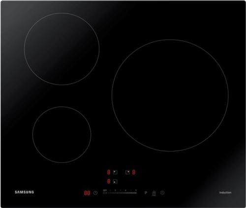 Table De Cuisson à Induction 60Cm 3 Feux 7200W Noir Samsung Nz63M3707Ak
