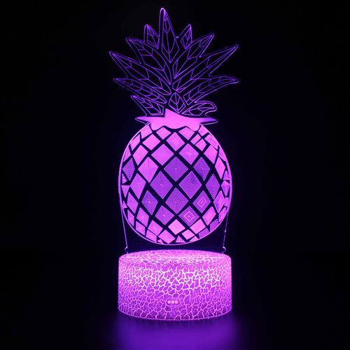 Lampe 3D Tactile Veilleuses Enfant 7 Couleurs avec Telecommande - Style #333