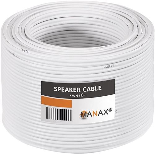 Câble pour Enceinte 2 x 1,5 mm² 50 m