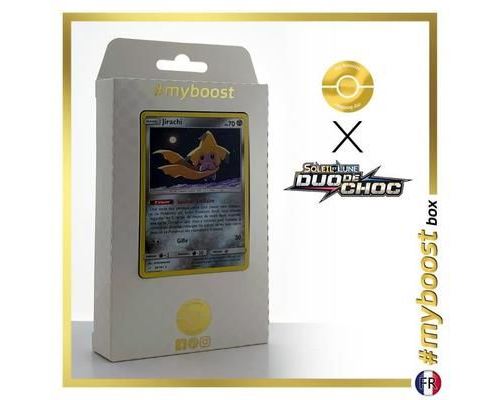 JIRACHI 99/181 HOLO - #myboost X Soleil & Lune 9 Duo de Choc - Coffret de 10 cartes Pokémon Françaises