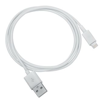 Câble de données et pour charger votre iPhone 5/5S/5C/SE/6/6S/6 Plus/6S Plus/7/7 Plus/8/8 Plus, X, XS, XS Max, XR, 11, 11 Pro Max, 11 Pro, SE 2020, iPad mini 1, mini 2, mini 3, mini 4, iPad Air, Air 2, iPad Pro et iPod Touch 5/6 (Blanc) - 1
