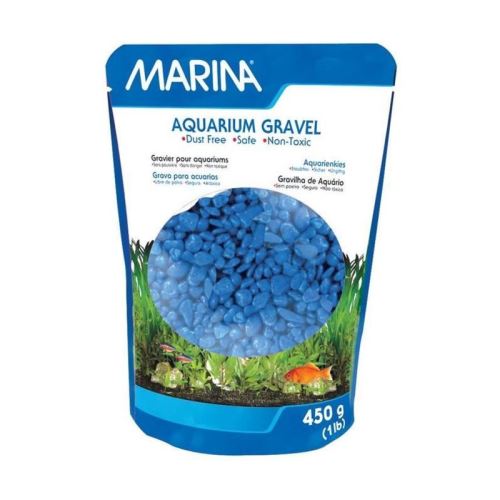 Comparer les prix de marina gravier deco bleu - 450 g - pour aquarium