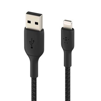 Belkin BOOST CHARGE - Câble Lightning - Lightning mâle pour USB mâle - 2 m - noir - pour Apple iPad/iPhone/iPod (Lightning) - 1