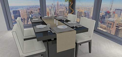 Soleil docre chemin de table - galaxy - 40x180 cm - taupe 800016