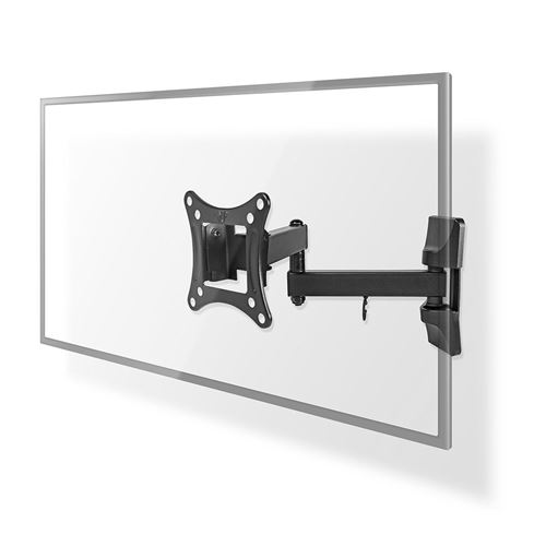 Nedis Full Motion TV Wall Mount | 13 - 27 " | Maximum supported screen weight: 15 kg | Tiltable | Rotatable | Minimum wall distance: 60 mm | Maximum wa