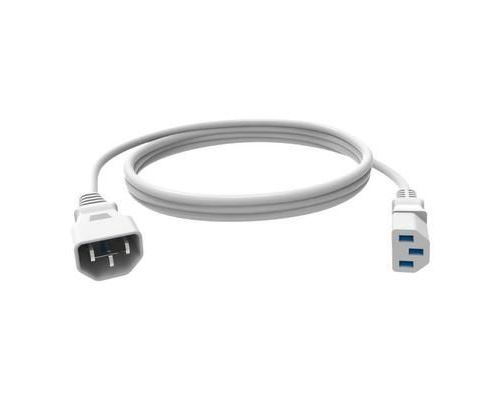Vision Techconnect Rallonge de câble d'alimentation IEC 60320 C13 pour IEC 60320 C14 250 V 10 A 1 m blanc