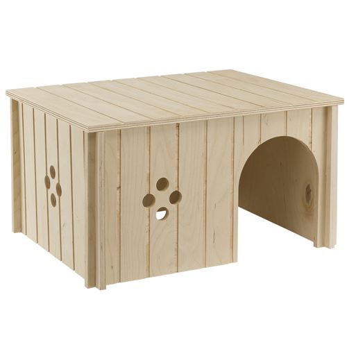 Meilleurs prix pour Ferplast Maison pour Lapins Petits Animaux SIN 4647 en Bois FSC, Entrée de face, Trous pour la Ventilation