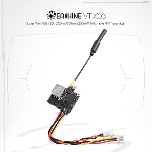 Eachine VTX03 Mini 5.8G 72CH 0 / 25mW / 50mw / 200mW Transmetteur FPV commutable