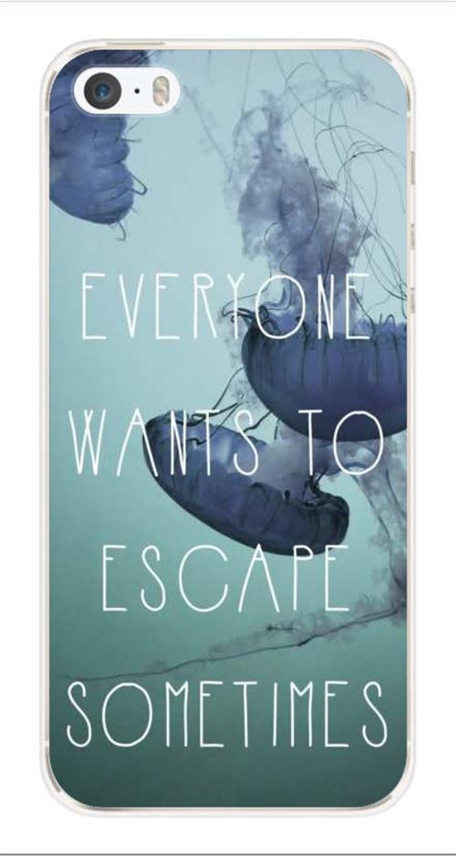 Coque en silicone imprimée compatible iPhone 5 iPhone 5S Escape
