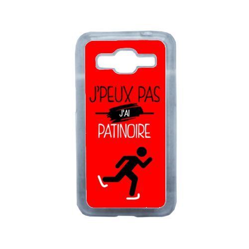 Coque j peux pas j ai patinoire 9 compatible samsung core prime transparent