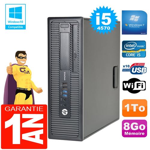Acheter Pc hp elitedesk 800 g1 sff core i5-4570 8go disque 1 to graveur dvd wifi w7 État correct - 209,00 € Pc hp elitedesk 800 g1 sff core i5-4570 8go disque 1 to graveur dvd wifi w7 État correct - Hewlett-Packard reconditionné disponible sur Fnac