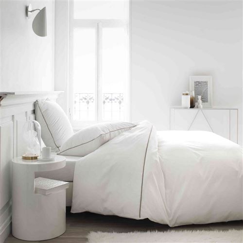 Parure de lit percale Today Léonie chantilly 260x240
