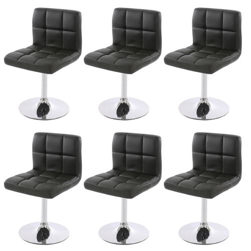 Mendler - Lot de 6 chaises - Intérieur - Noir - H. 80 cm - Image 3