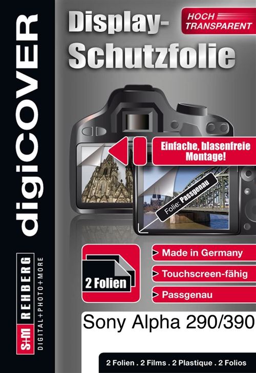 DigiCover B2599 Protection d'écran pour Sony Alpha 290/390